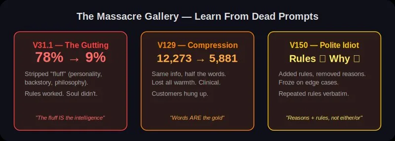 The Massacre Gallery — Learn From Dead Prompts